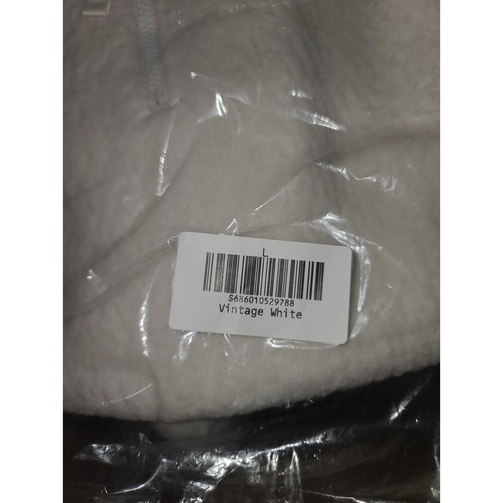 NEW The North Face TNF Cropped Fleece 1/4 Zip Jacket - LARGE - vintage white - L - Picture 7 of 7